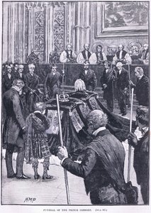 王子配偶者の葬式1862 AD 作： Henry Marriott Paget